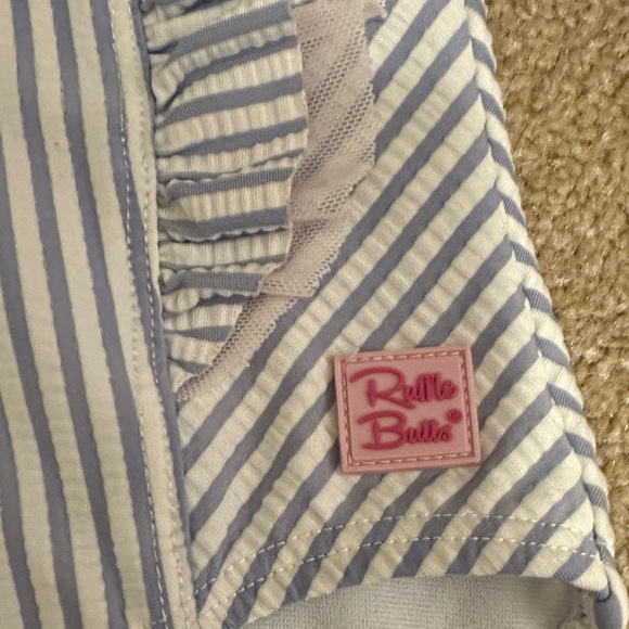 Striped Ruffle Swimsuit - Picture 2 of 4